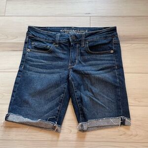 American Eagle Skinny Bermuda Jean Shorts